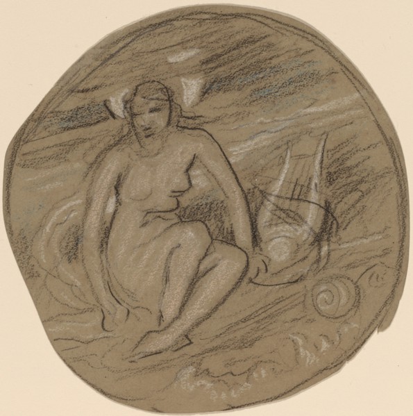 Study for "Music", c. 1890.