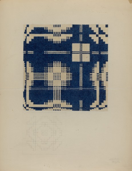 Handspun Bedspread, c. 1937.