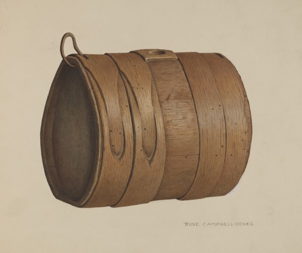 Antique Liquor Keg, c. 1941.