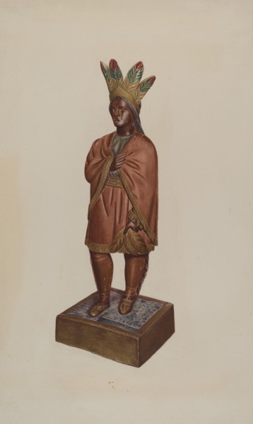 Cigar Store Indian, c. 1937.