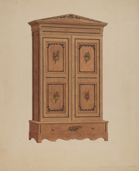 Painted Wardrobe, 1935/1942.