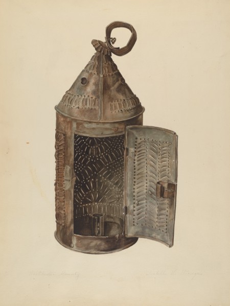 Sheet Iron Lantern, c. 1938.