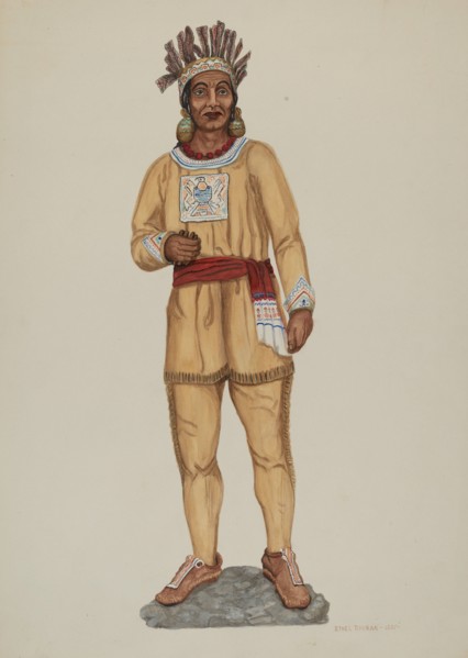 Cigar Store Indian, c. 1937.