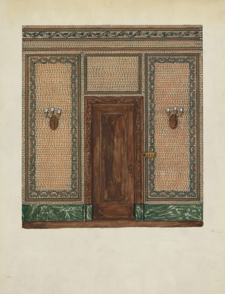 Marble Mosaic Wall, c. 1936.