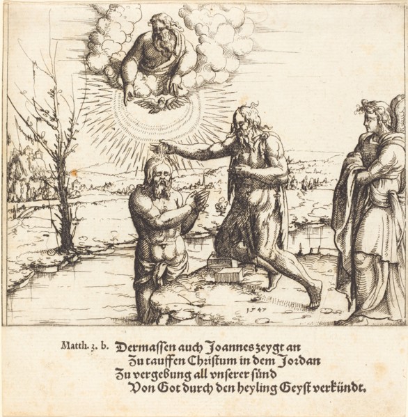 The Baptism of Christ, 1547.