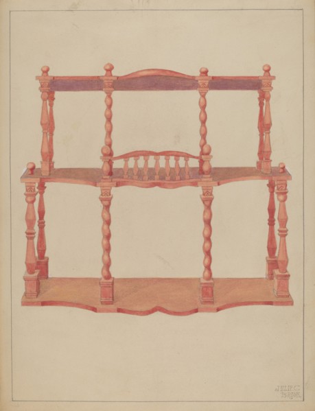 Brick-a-brack Shelf, c. 1936.