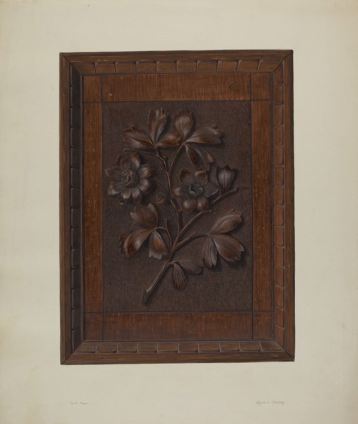Carved Wood Panel, 1935/1942.