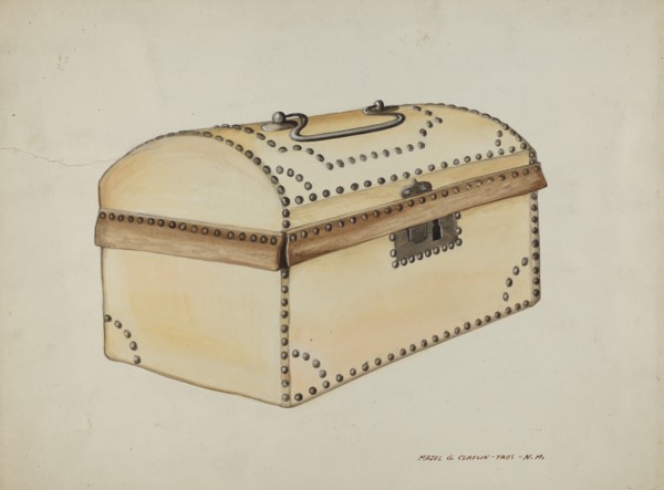Leather Covered Box, c. 1937.