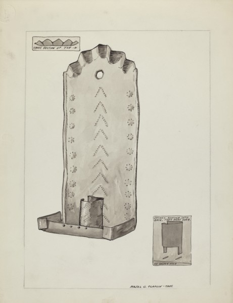 Tin Candle Sconce, 1935/1942.