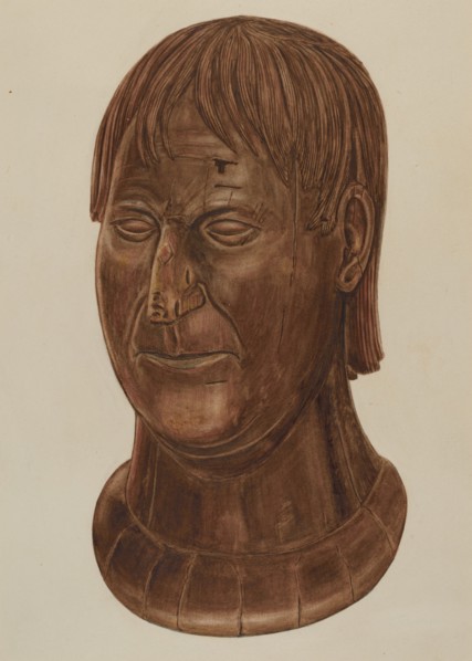 Bust of P.J. Landry, c. 1937.