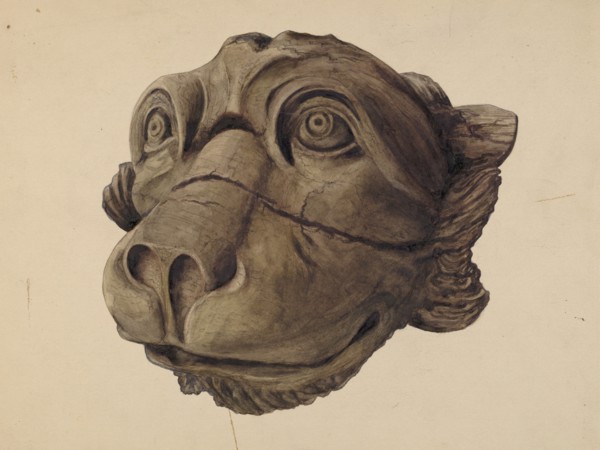 Cat Head Gargoyle, 1932/1945.