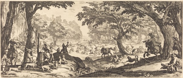 The Stag Hunt, probably 1619.