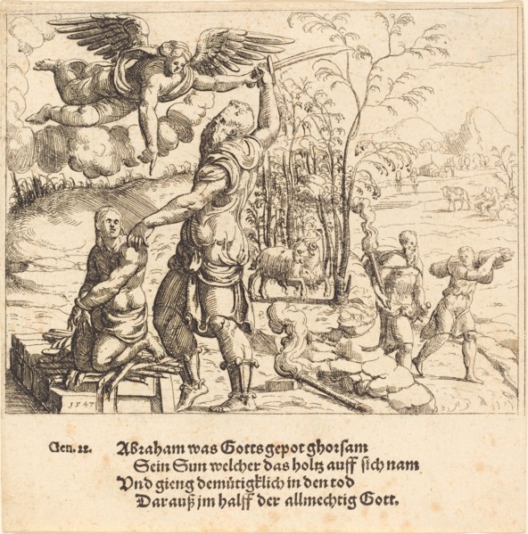 The Sacrifice of Isaac, 1547.