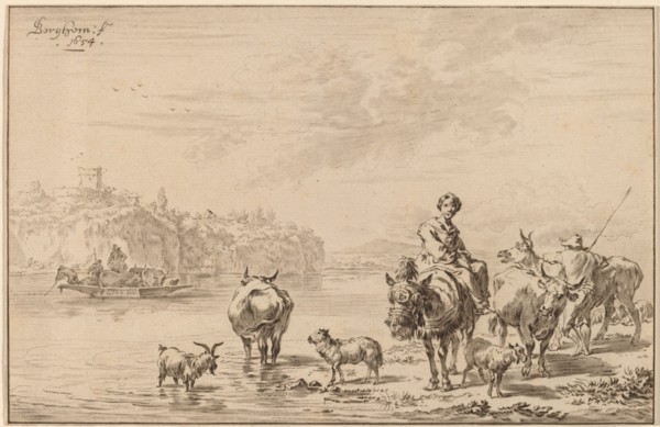 Woman Seated on a Mule, 1769.