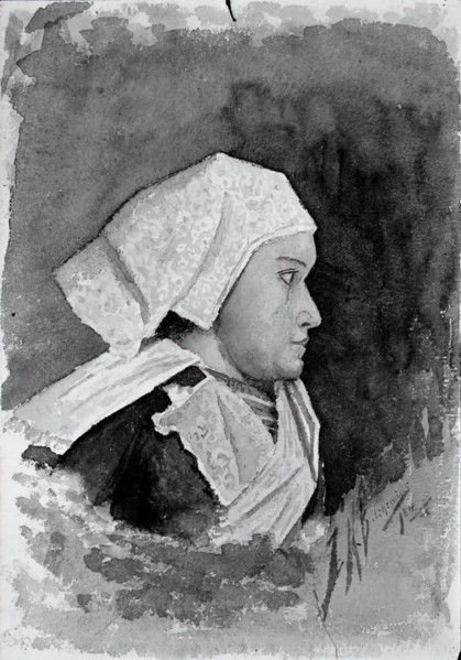 Brittany Peasant Woman, 1884.