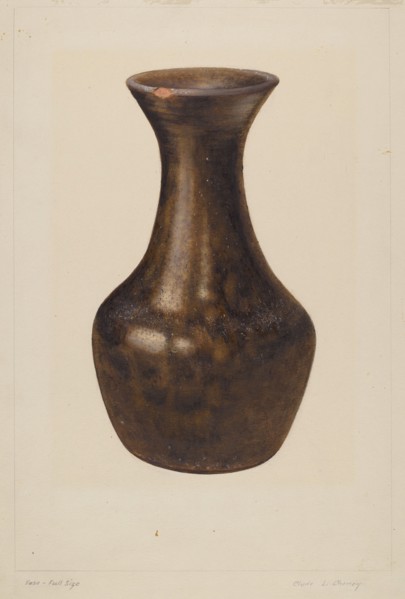 Crockery Flower Vase, c. 1938.