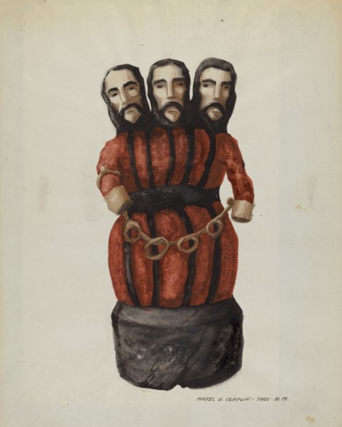 Bulto:"Holy Trinity", c. 1937.