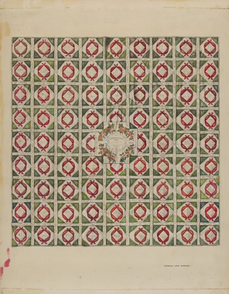 Quilt (Bed Covering), c. 1936.