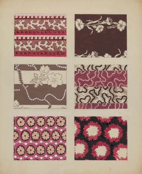 Materials from Quilt, c. 1937.
