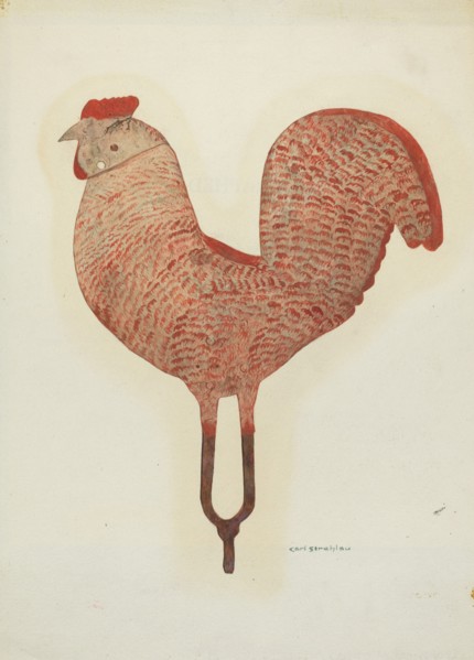 Weather Vane Rooster, c. 1940.