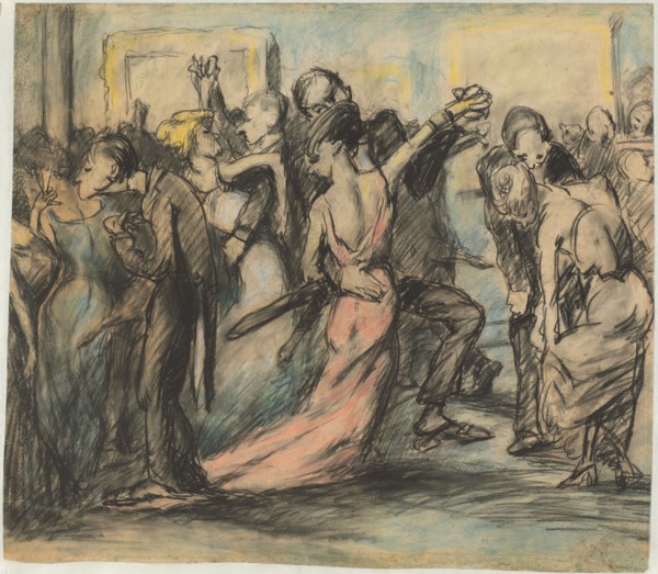 Society Ball [verso], c. 1907.