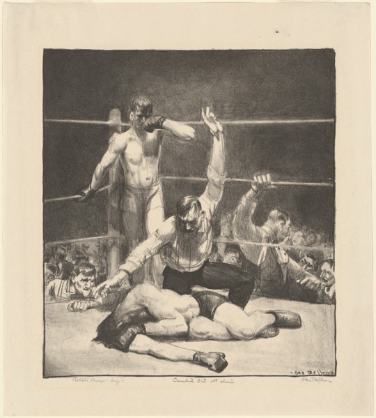 Counted Out, first stone, 1921.