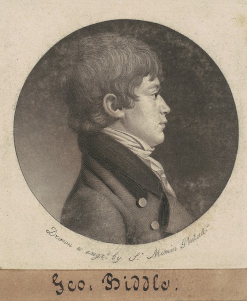 George Washington Biddle, 1801.