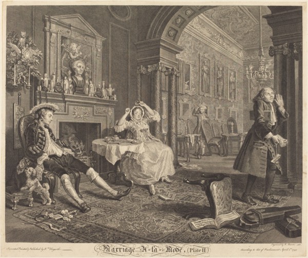 Marriage a la Mode: pl. 2, 1745.