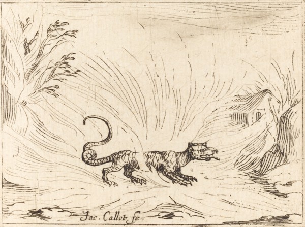 Salamander Surrounded by Flames.