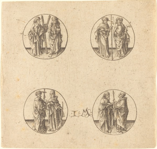 Eight Apostles in Four Roundels.