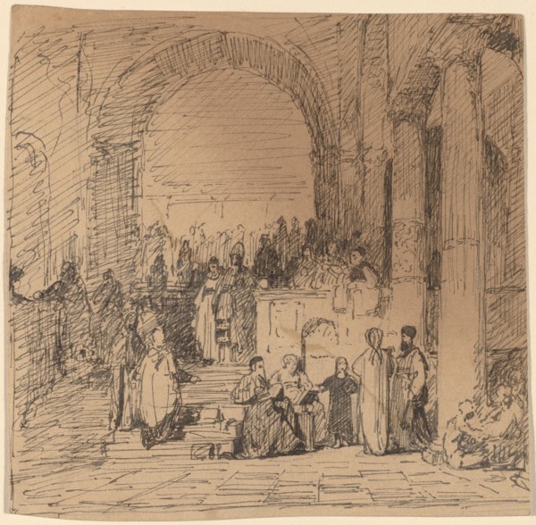 Study after Old Master, c. 1858.