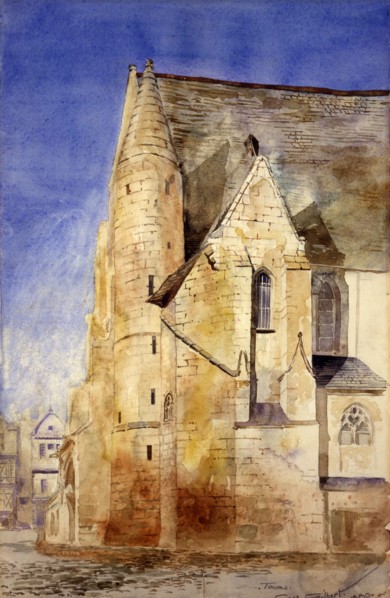 Old Church, Tours, France, 1880.