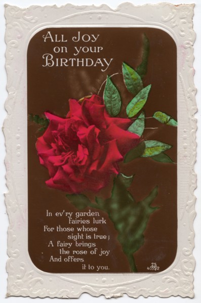 All Joy on your Birthday, 1930s.
