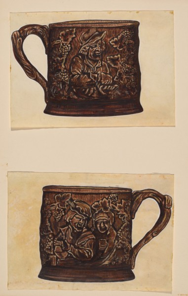 Toby Mug Set (2 pieces), c. 1936.