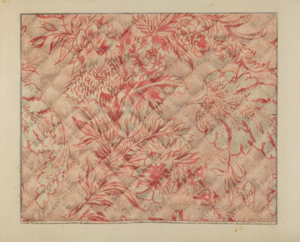 Infant's Quilt (Detail), c. 1937.