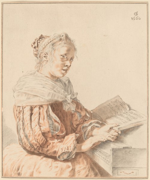 Young Girl at the Keyboard, 1767.