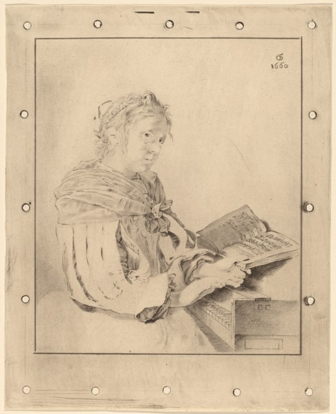 Young Girl at the Keyboard, 1767.
