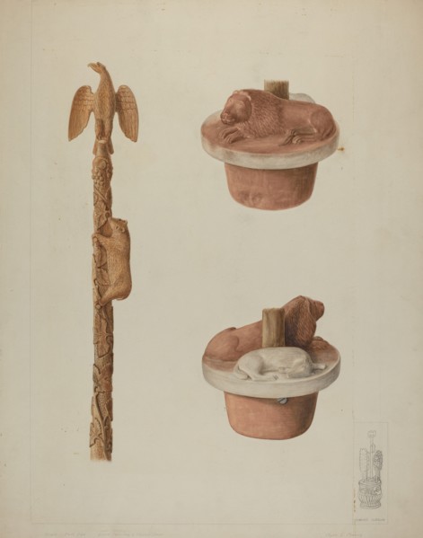Wood and Stone Carving, 1935/1942.