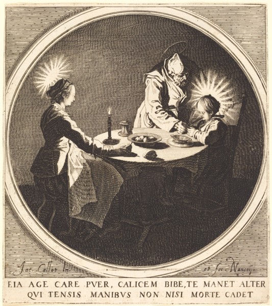 The Holy Family at Table, c. 1628.