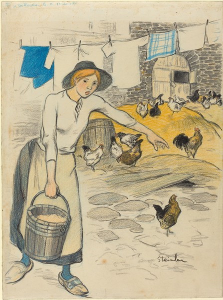 Fille de Ferme, 1896. [Farm girl].