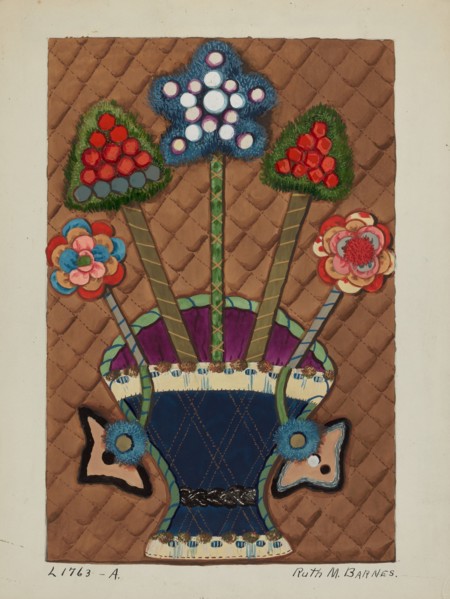 Coverlet (Applique) Quilt, c. 1936.