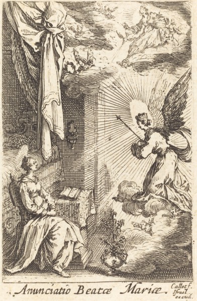 The Annunciation, in or after 1630.