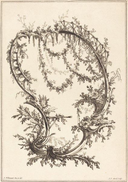Ornament with a Strut and a Railing.