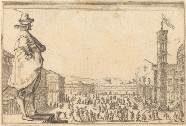 Piazza del Duomo, Florence, c. 1622.