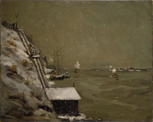 East River Embankment, Winter, 1900.