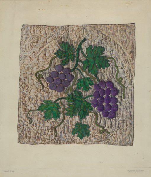 Block from Friendship Quilt, c. 1938.