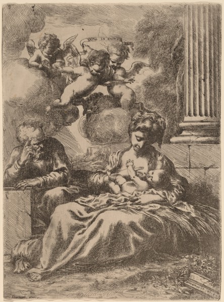 The Holy Family by a Column, c. 1655.
