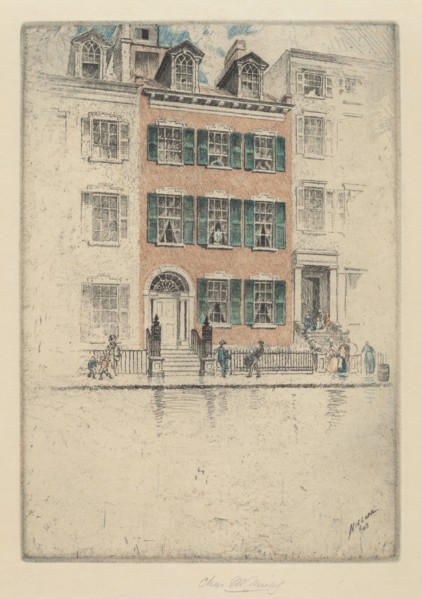 Ericsson's House, Beach Street, 1908.