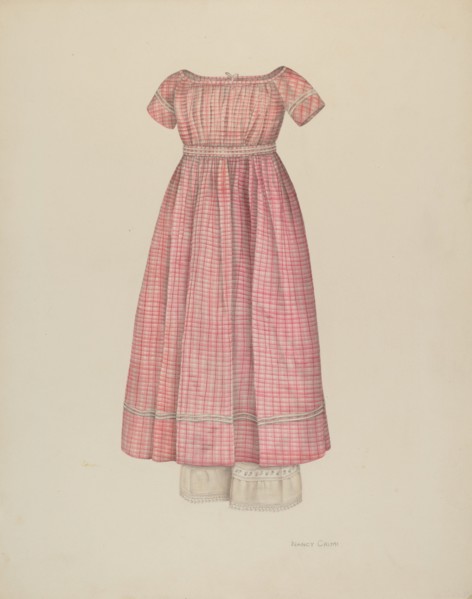 Girl's Dress with Pantaloons, c. 1941.