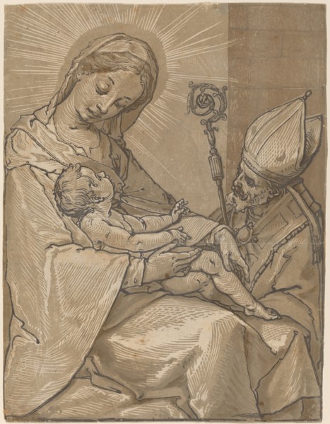 Madonna and Child with a Bishop, 1591.